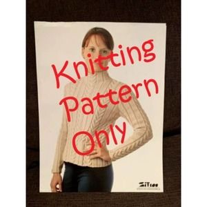New Zitron Ideen Handstrick Cabled Sweater Knitting Pattern German/English